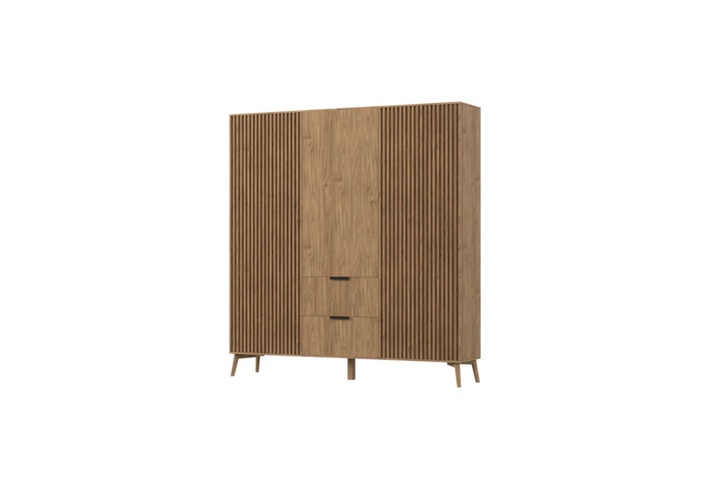 Šatníková skriňa ETSIAN, 185x192x60, dub artisan - - 0