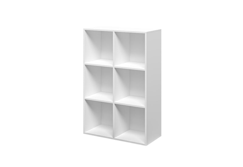 Regál JENA 2, 64,8x96,4x30, biela - - 0