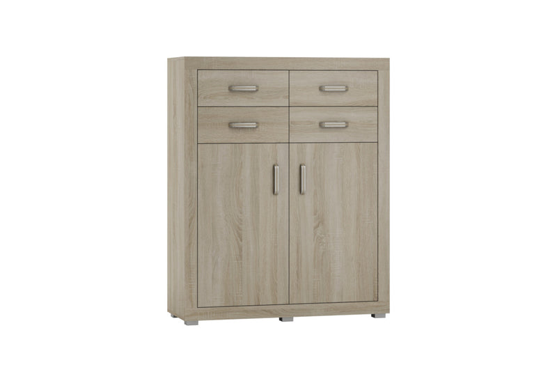 Vysoká komoda BAHAN, 110x136x40, dub sonoma - - 0