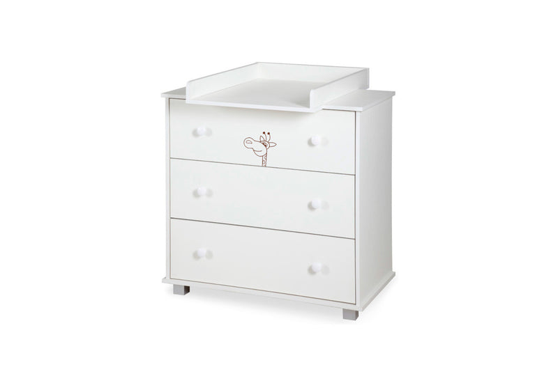 Detská komoda DORA, 86x85x48, biela - - 0