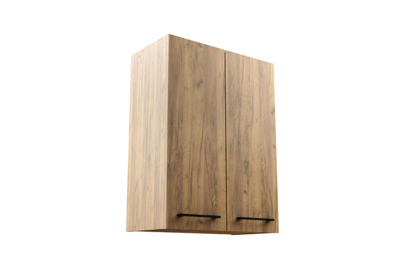 Závesná kúpeľňová skrinka LAURA, 60x80x30, dub craft - - 0