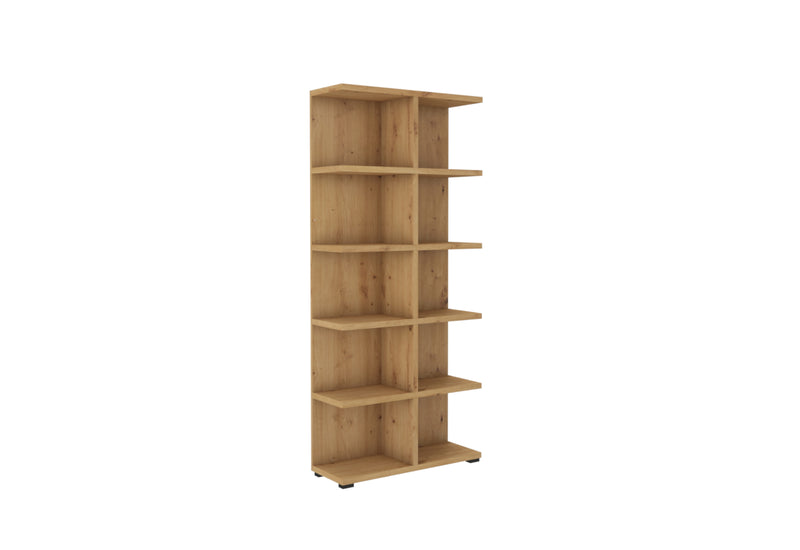 Regál REMUS 4, 83,2x184x29,7, dub artisan - - 0
