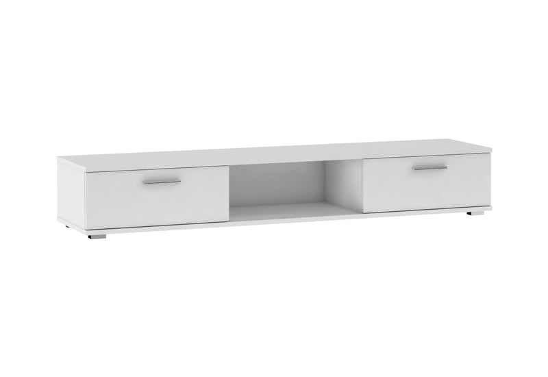 TV stolík ARIDA, 176x28x40, biela mat - - 0