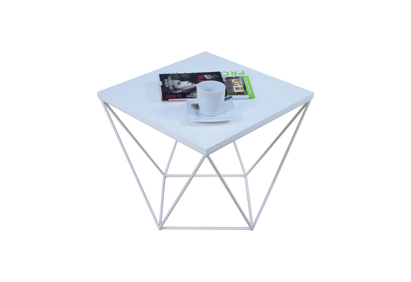 Konferenčný stolík DAMA, 50x45x50, biela - - 0