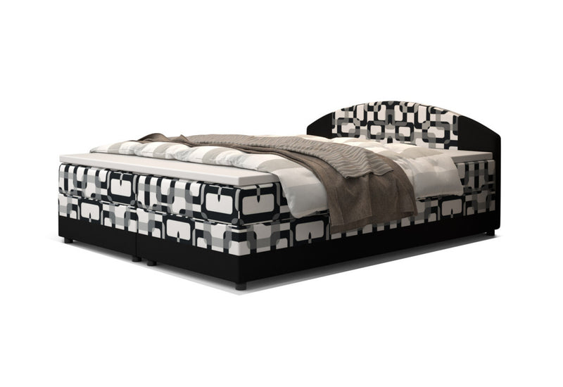 Čalúnená posteľ boxspring ORAN, 140x200, damir 3/rainbow 15 - - 0