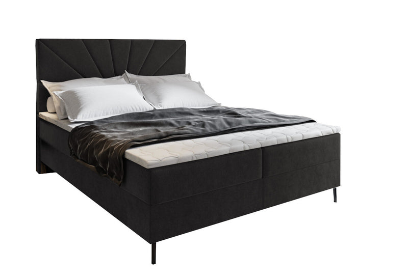 Čalúnená posteľ boxspring MERI, 140x200, cosmic 100 - - 0