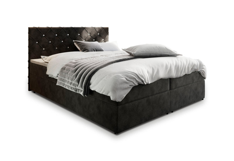 Čalúnená posteľ boxspring IRANA, 140x200, magic velvet 2219 - - 0