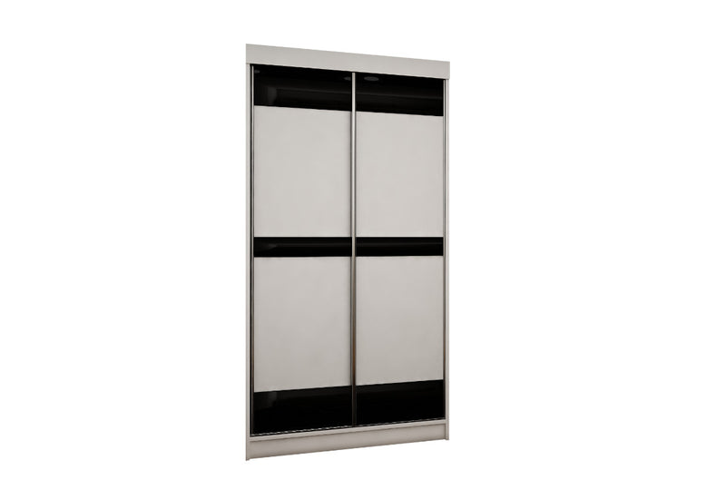 Šatníková skriňa TOPA, 100x200x62, biela - - 0