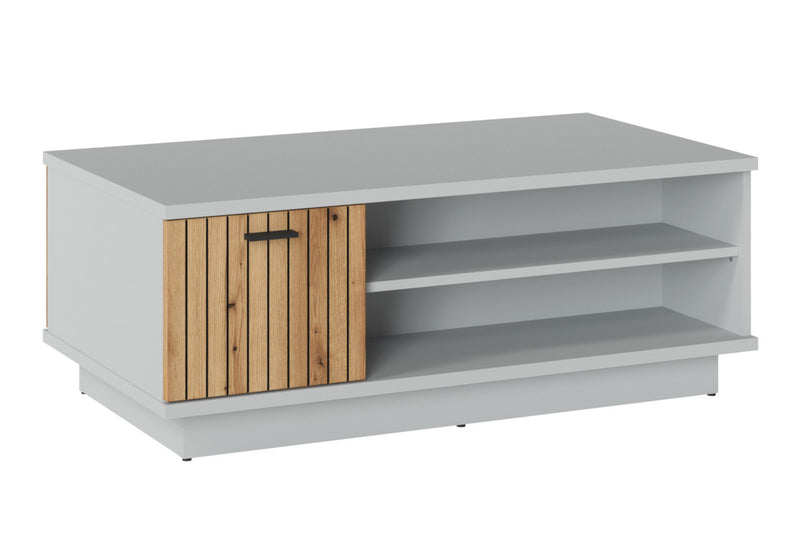 Konferenčný stolík ALVERA, 60x110x42, dub/sivá - - 0