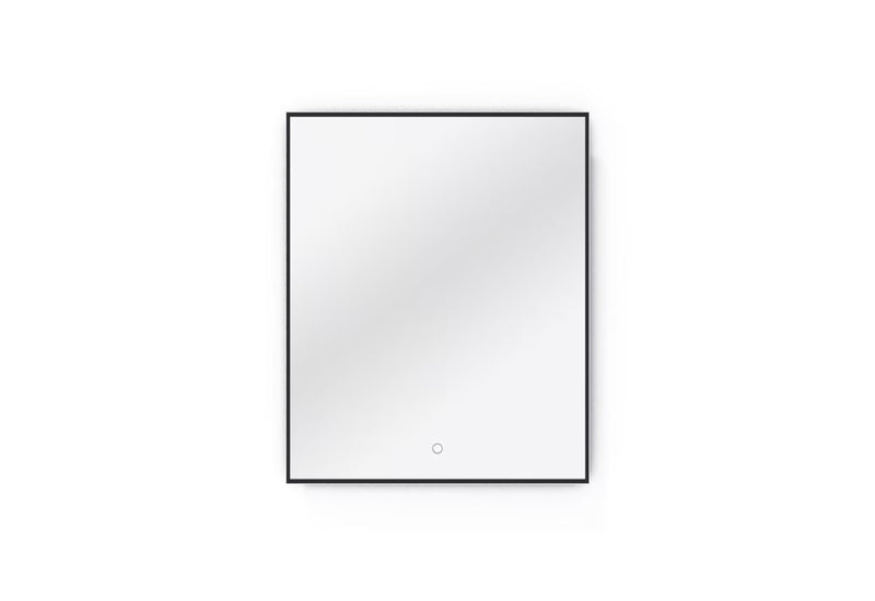 Zrkadlo s osvetlením VIXES, 66x81x4, čierna - - 0