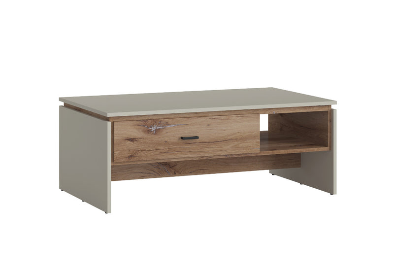 Konferenčný stolík RIVAL, 110x42,5x64, sivá/dub flagstaff tmavý - - 0