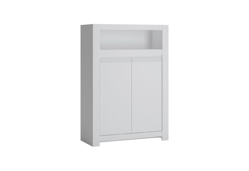 Komoda MANOL, 92x133x42,2, alpská biela/biela supermat - - 0