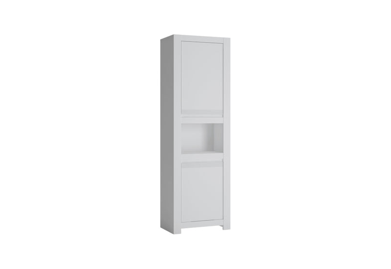 Regál MANOL 2, 62x198x42,2, alpská biela/biela supermat - - 0