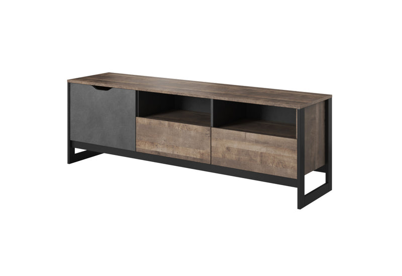 TV stolík ARDELA, 161x53x39,6, dub sand grande/matera - - 0