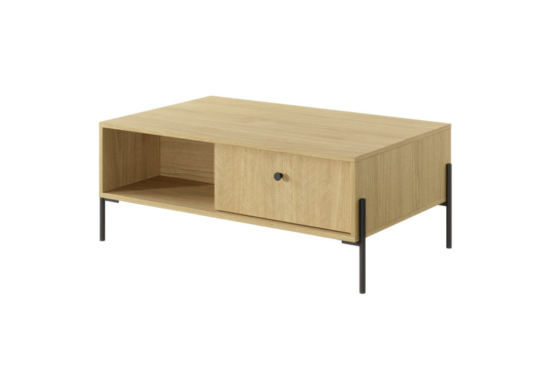 Konferenčný stolík LANDY, 96,9x39,4x60, dub scandi - - 0