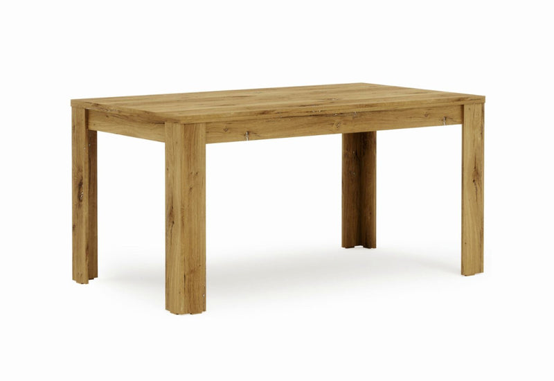 Jedálenský stôl MIROLA, 160x79x90, dub bijoux - - 0