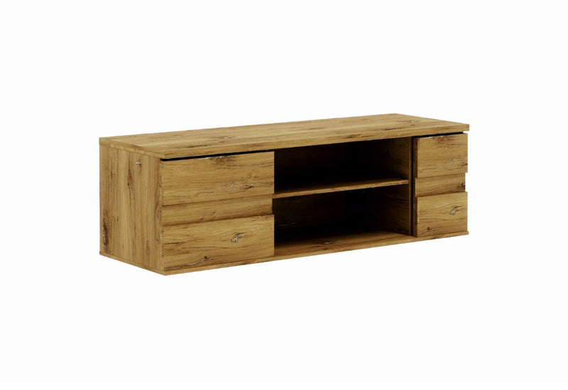 TV stolík MIROLA, 165x52x55, dub bijoux/antracit - - 0