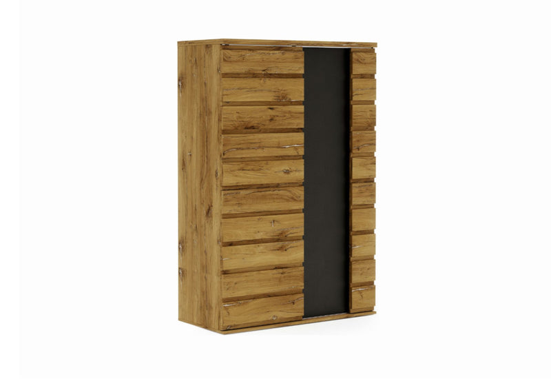 Skriňa MIROLA, 120x181x55, dub bijoux/antracit - - 0