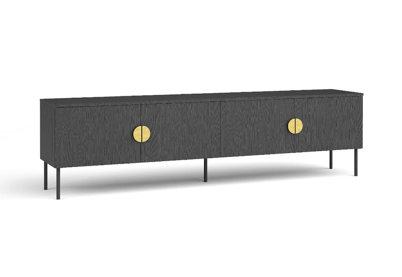 TV stolík LOND 2, 200x54x40, čierna - - 0
