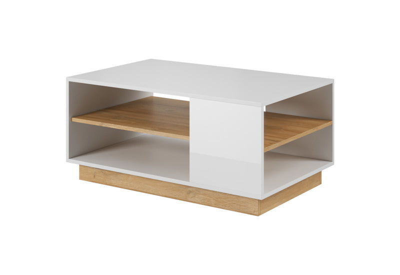 Konferenčný stolík ARMONA, 100x45,5x60, biela/dub grandson - - 0