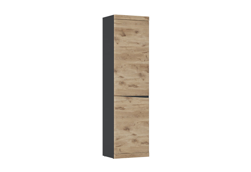 Skriňa FENIS, 54x196,6x39,9, antracit/dub viking - - 0