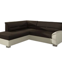 Rozkladacia sedačka JAKOB, 250x87x208 cm, sawana 26/soft 033 beige, lavá -  - 0