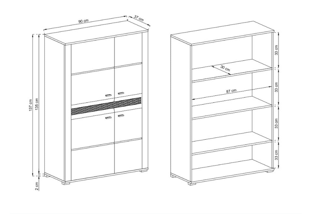 Komoda CAPREZE CK90 - ROZMEROVKA - 1