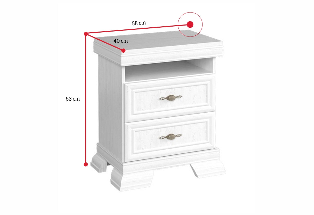 Nočný stolík NORA KSN - ROZMEROVKA - 1
