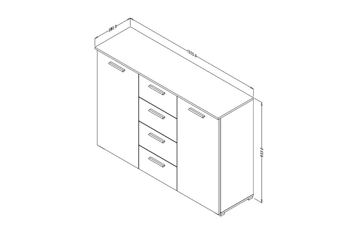 Komoda DELTA - ROZMEROVKA - 1