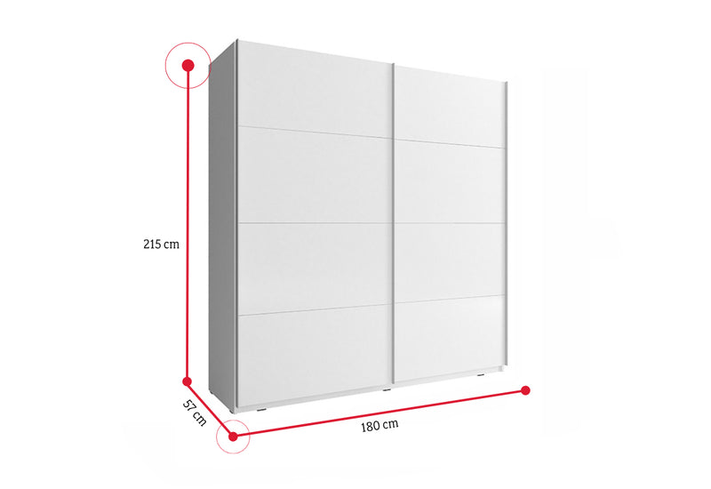 Posuvná šatníková skriňa CARLA I - ROZMEROVKA - 2
