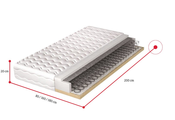 Matrac v drevenom ráme DONA - ROZMEROVKA - 1