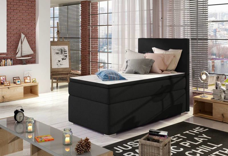 Čalúnená posteľ boxspring CORELA + úložný priestor + topper - ARANZ - 1