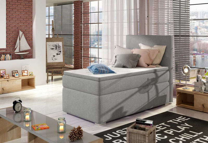 Čalúnená posteľ boxspring CORELA + úložný priestor + topper - ARANZ - 2