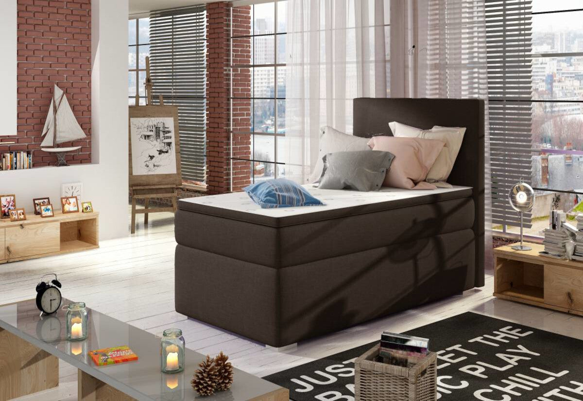 Čalúnená posteľ boxspring CORELA + úložný priestor + topper - ARANZ - 3