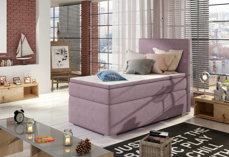 Čalúnená posteľ boxspring CORELA + úložný priestor + topper - ARANZ - 4