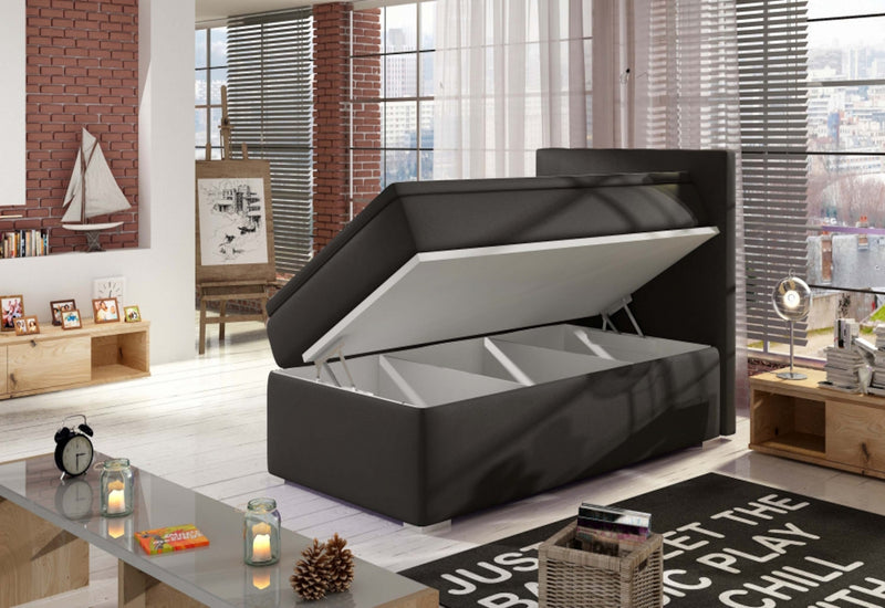 Čalúnená posteľ boxspring CORELA + úložný priestor + topper - ARANZ - 5