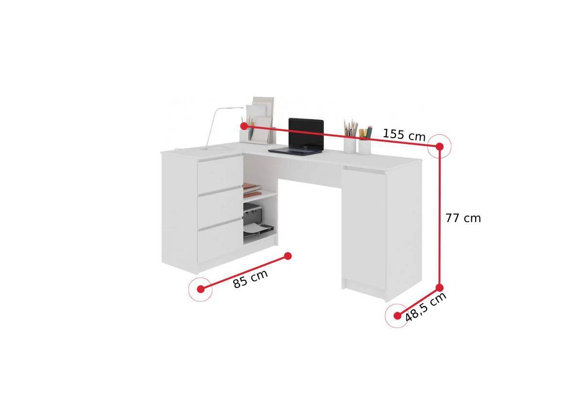 Písací stôl KORDA B20 - ROZMEROVKA - 2