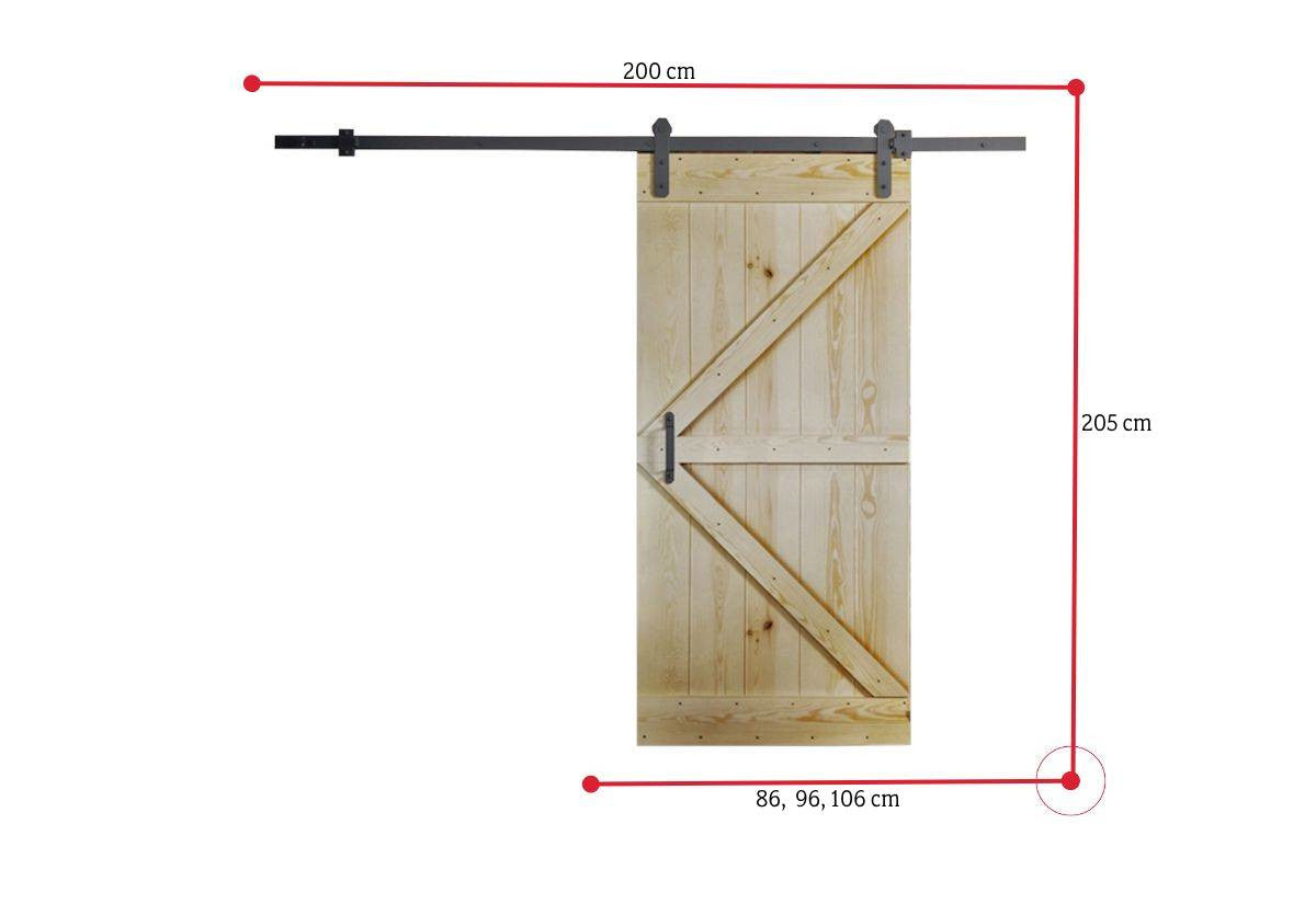 Posuvné dvere BARN - ROZMEROVKA - 1