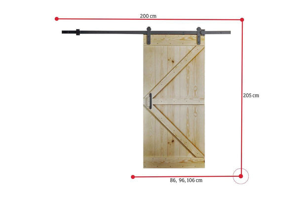 Posuvné dvere BARN - ROZMEROVKA - 1