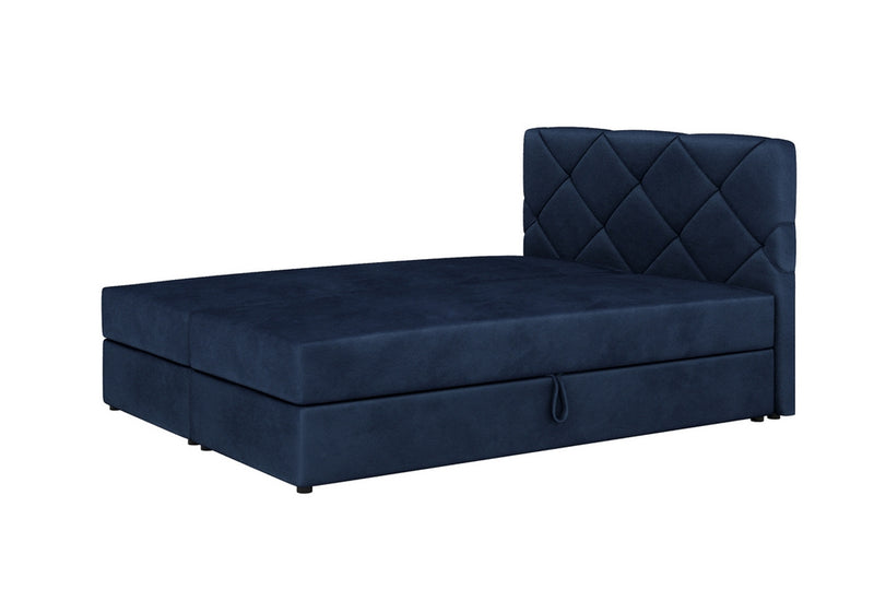 Čalúnená posteľ boxspring SCARLETT + úložný priestor + topper - ARANZ - 8