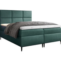 Čalúnená posteľ boxspring GRETA + topper, 120x200, fancy 36 -  - 0