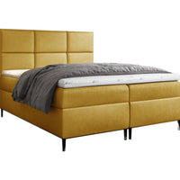 Čalúnená posteľ boxspring GRETA + topper, 120x200, fancy 48 -  - 0