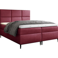 Čalúnená posteľ boxspring GRETA + topper, 120x200, fancy 59 -  - 0