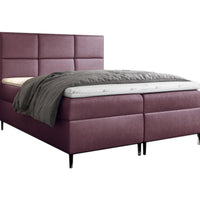 Čalúnená posteľ boxspring GRETA + topper, 120x200, fancy 63 -  - 0