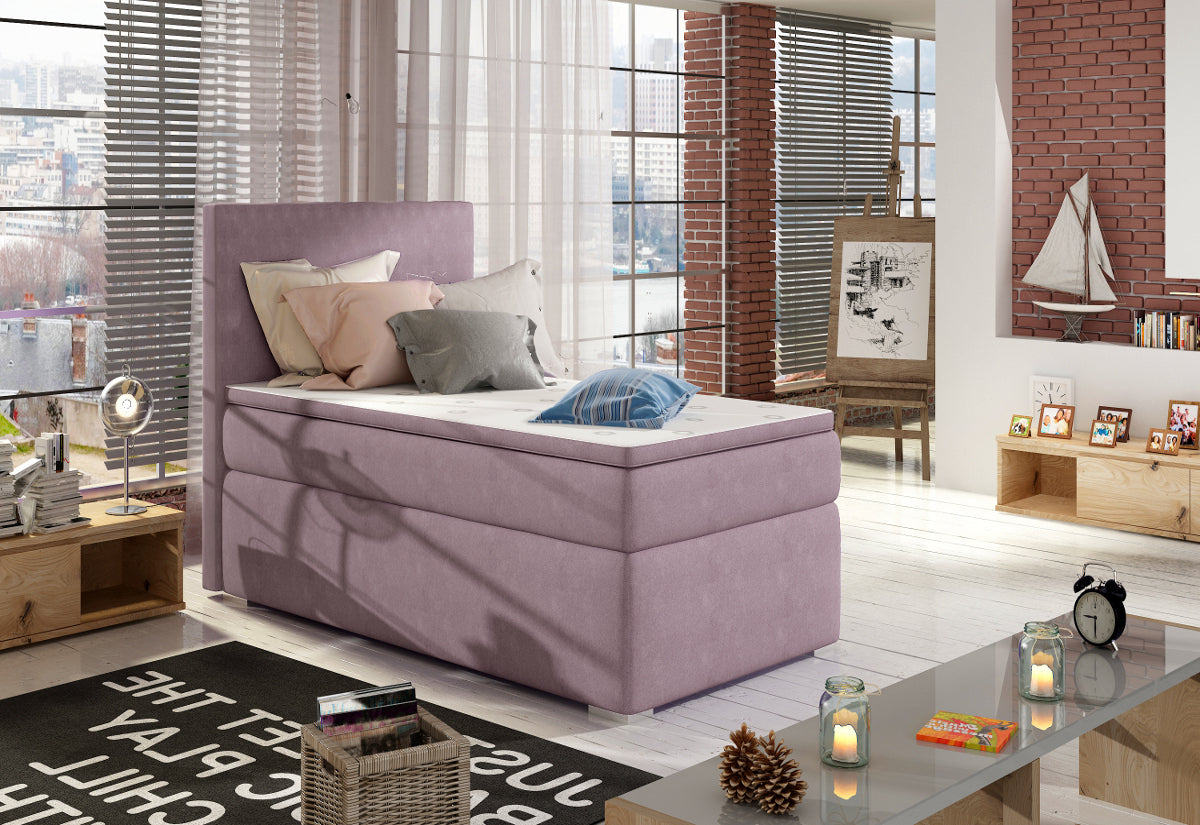 Čalúnená posteľ boxspring CORELA, 90x200, soro 65, levá -  - 0