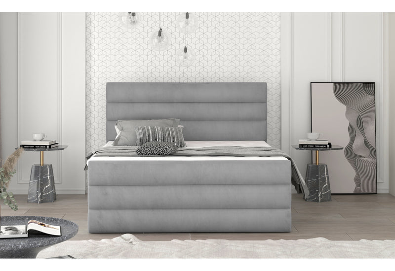 Čalúnená posteľ boxspring CARAMELLA + topper - ARANZ - 1