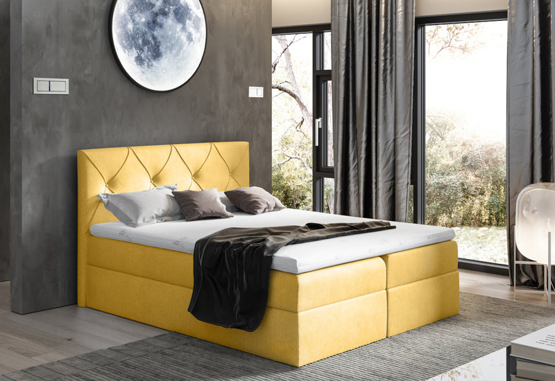 Čalúnená posteľ boxspring DIAMOND + topper - ARANZ - 2