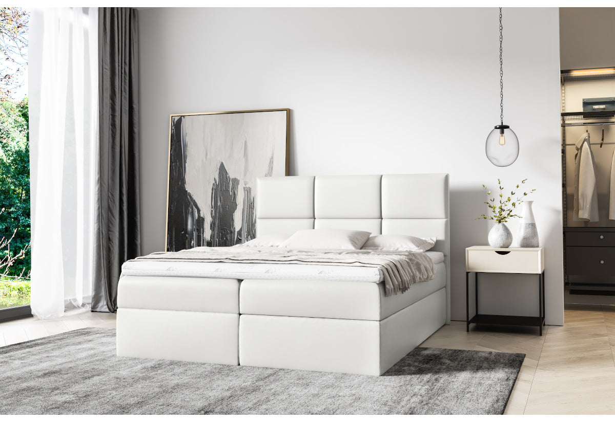 Čalúnená posteľ boxspring IZMIR + topper - ARANZ - 2