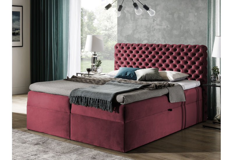 Čalúnená posteľ boxspring MARCH + topper - ARANZ - 2