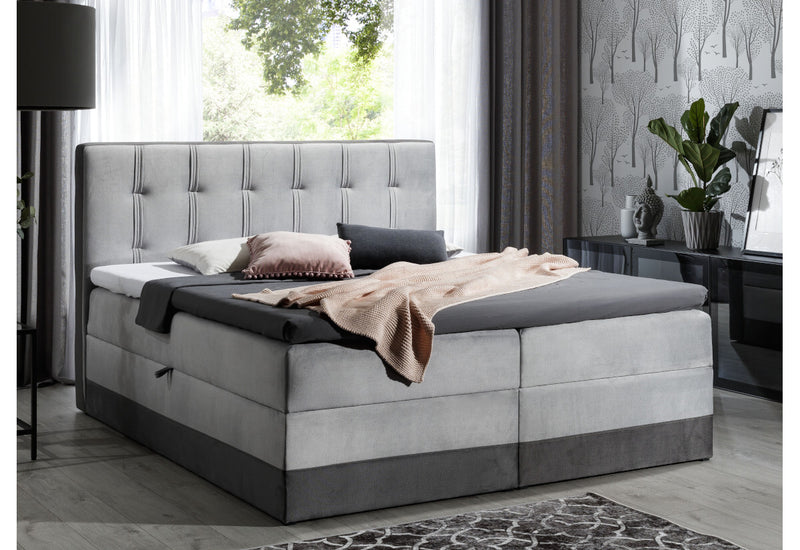 Čalúnená posteľ boxspring MARYLIN + topper - ARANZ - 4